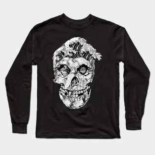 Skull Head Waves Long Sleeve T-Shirt